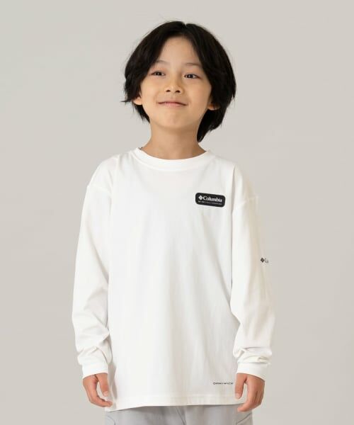 and D.petitmain / アンドディー. プティマイン Tシャツ | 【Columbia】KidsワンポイントロゴロンT（白）