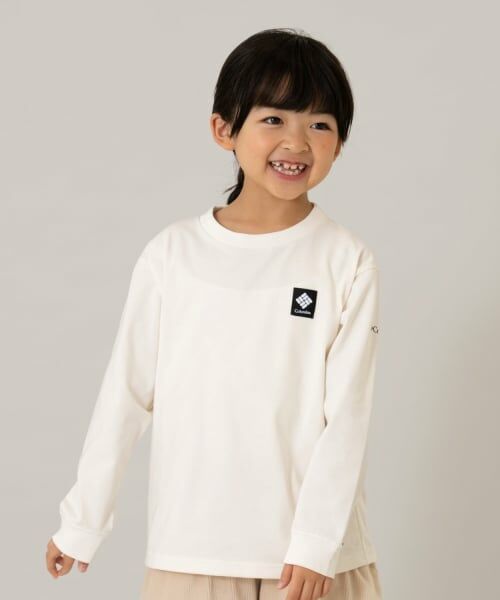 and D.petitmain / アンドディー. プティマイン Tシャツ | 【Columbia】KidsバックグラフィックロンT（オフ ホワイト）