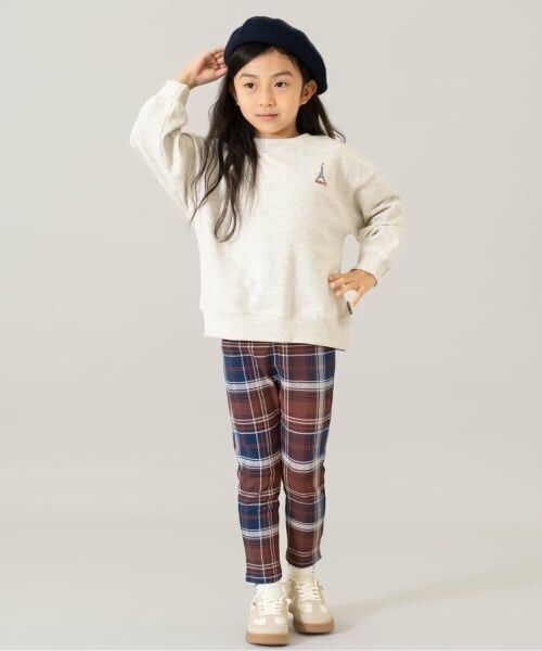 and D.petitmain / アンドディー. プティマイン スウェット | 【親子リンク】【365D.】スウェットシティアイコン刺繍ワイドプルオーバー | 詳細1