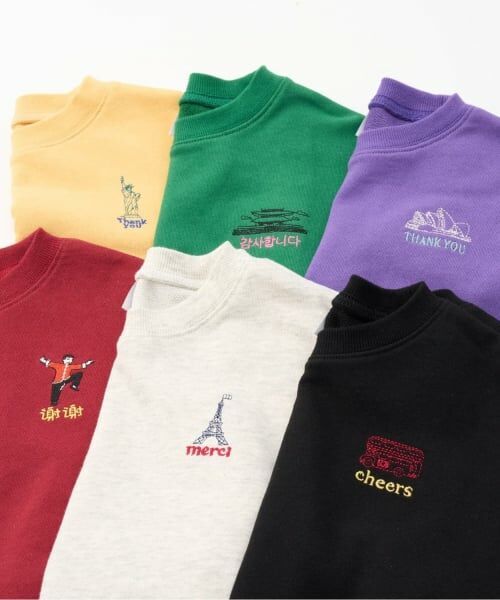 and D.petitmain / アンドディー. プティマイン スウェット | 【親子リンク】【365D.】スウェットシティアイコン刺繍ワイドプルオーバー | 詳細12