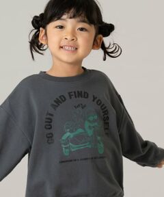 and D.petitmain / アンドディー. プティマイン スウェット | 【ご好評につき再入荷！】【365D.】スウェットOFUZAKE 柄ワイドプルオーバー/トレーナー