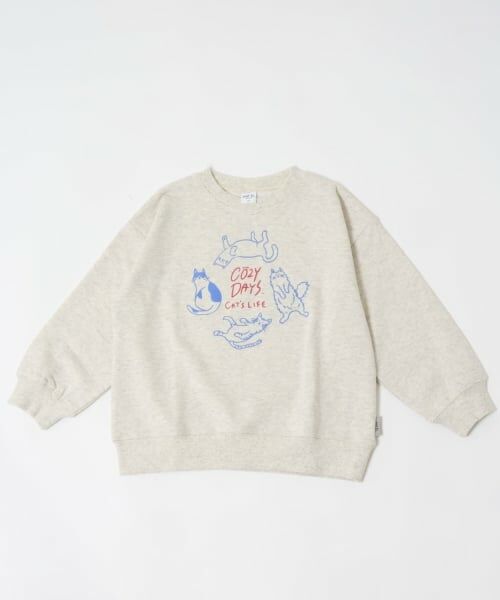 and D.petitmain / アンドディー. プティマイン スウェット | 【ご好評につき再入荷！】【365D.】スウェットOFUZAKE 柄ワイドプルオーバー/トレーナー | 詳細13