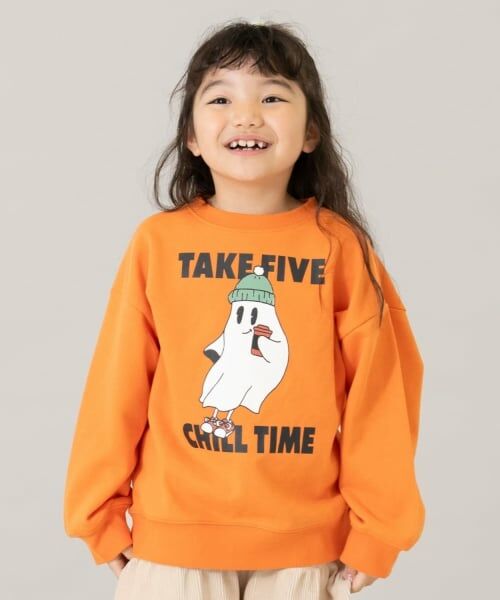 and D.petitmain / アンドディー. プティマイン スウェット | YUMMY スウェットプルオーバー/トレーナー（オレンジ）