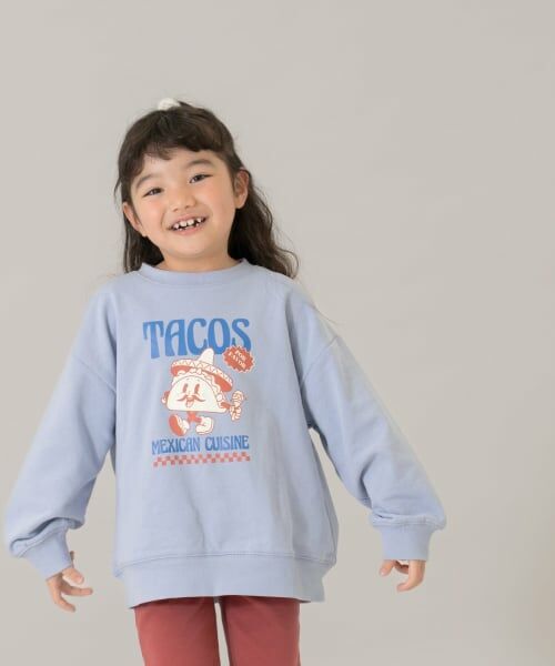 and D.petitmain / アンドディー. プティマイン スウェット | YUMMY スウェットプルオーバー/トレーナー（サックス）