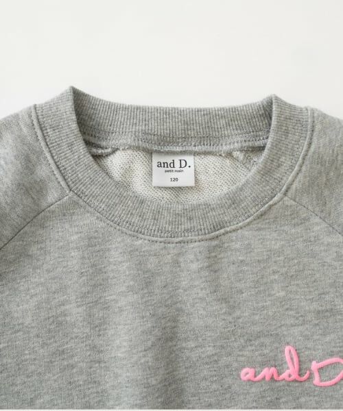 and D.petitmain / アンドディー. プティマイン スウェット | 蛍光ロゴラグランスウェット/トレーナー | 詳細11