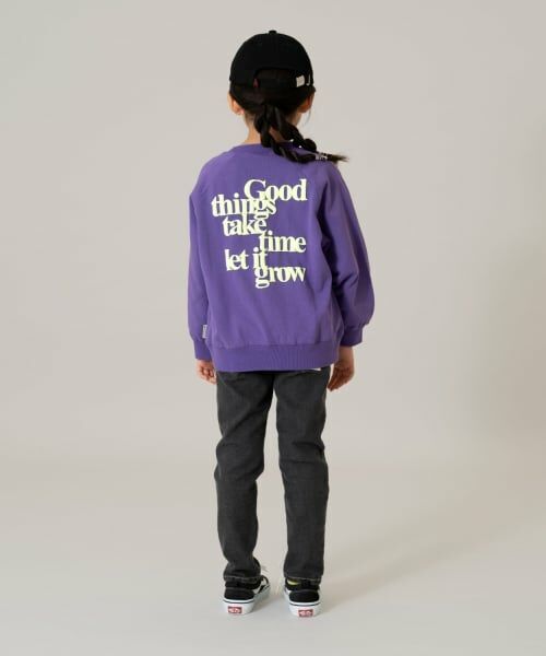 and D.petitmain / アンドディー. プティマイン スウェット | 蛍光ロゴラグランスウェット/トレーナー | 詳細4