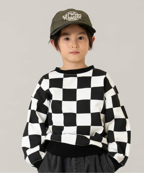 and D.petitmain / アンドディー. プティマイン スウェット | 総柄アソートスウェット/トレーナー（黒）