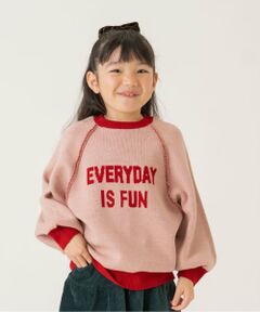 and D.petitmain / アンドディー. プティマイン ニット・セーター | メッセージロゴニット