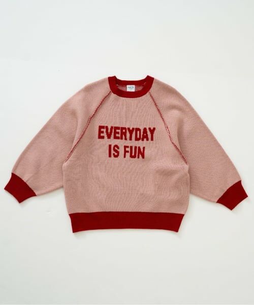 and D.petitmain / アンドディー. プティマイン ニット・セーター | メッセージロゴニット | 詳細11