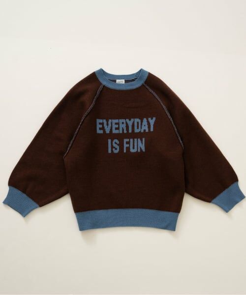 and D.petitmain / アンドディー. プティマイン ニット・セーター | メッセージロゴニット | 詳細12