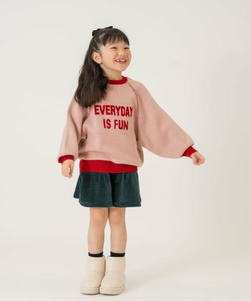 and D.petitmain / アンドディー. プティマイン ニット・セーター | メッセージロゴニット | 詳細3