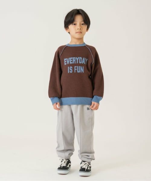 and D.petitmain / アンドディー. プティマイン ニット・セーター | メッセージロゴニット | 詳細4