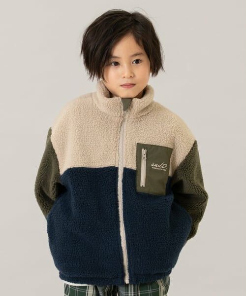 and D.petitmain / アンドディー. プティマイン ブルゾン | ボアスタンドブルゾン/あったか/アウター（マルチ）