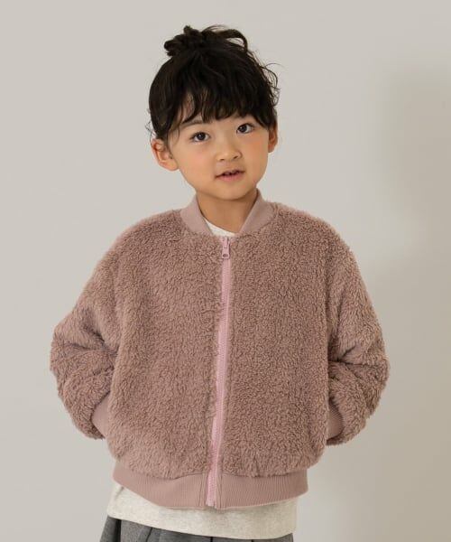 and D.petitmain / アンドディー. プティマイン ブルゾン | リバーシブルMA-1（コーラル）