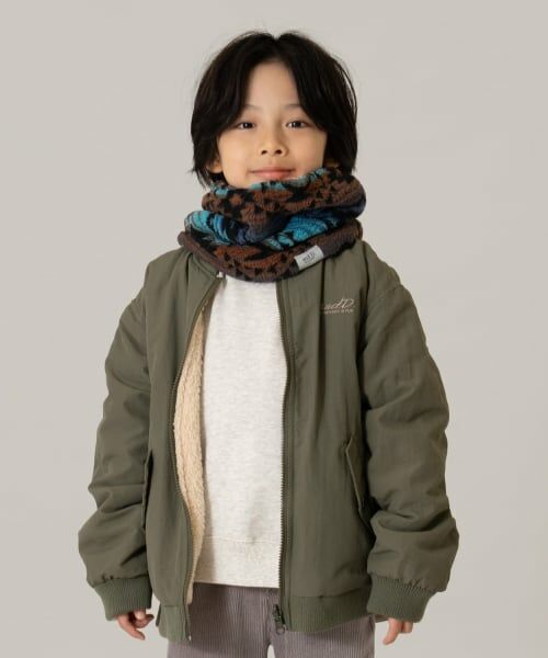 and D.petitmain / アンドディー. プティマイン ブルゾン | リバーシブルMA-1（カーキ）