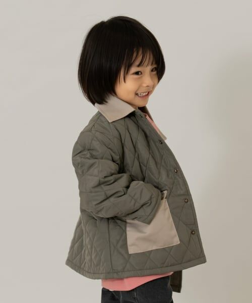 and D.petitmain / アンドディー. プティマイン ブルゾン | キルティングジャケット/アウター（カーキ）