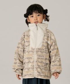 and D.petitmain / アンドディー. プティマイン ブルゾン | 【Columbia】総柄フルジップフリース