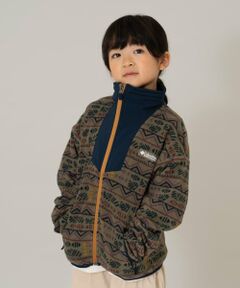 and D.petitmain / アンドディー. プティマイン ブルゾン | 【Columbia】総柄フルジップフリース