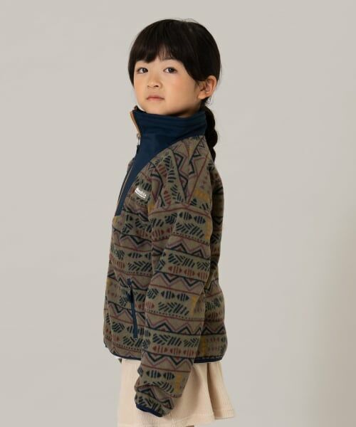 and D.petitmain / アンドディー. プティマイン ブルゾン | 【Columbia】総柄フルジップフリース | 詳細5