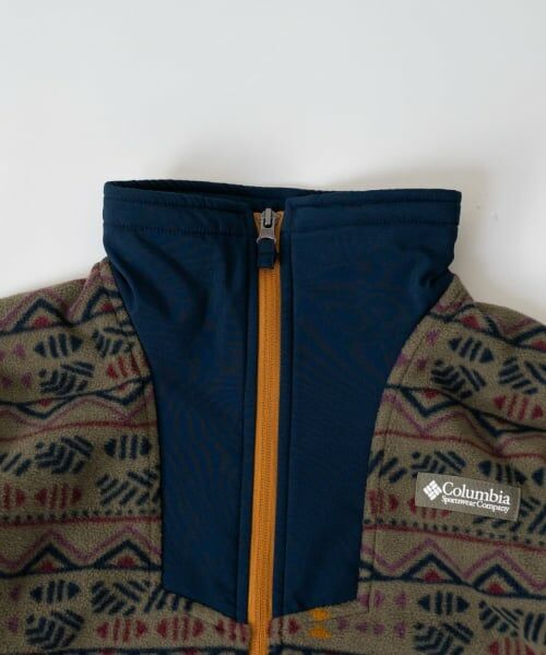 and D.petitmain / アンドディー. プティマイン ブルゾン | 【Columbia】総柄フルジップフリース | 詳細6