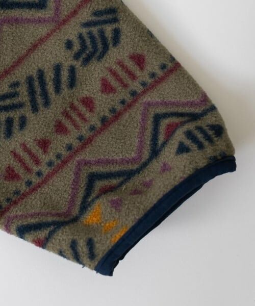 and D.petitmain / アンドディー. プティマイン ブルゾン | 【Columbia】総柄フルジップフリース | 詳細8