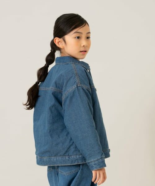 and D.petitmain / アンドディー. プティマイン ブルゾン | キルトデニムジャケット【セットアップ可】 | 詳細10
