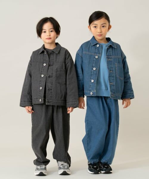 and D.petitmain / アンドディー. プティマイン ブルゾン | キルトデニムジャケット【セットアップ可】 | 詳細11