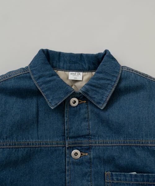 and D.petitmain / アンドディー. プティマイン ブルゾン | キルトデニムジャケット【セットアップ可】 | 詳細13