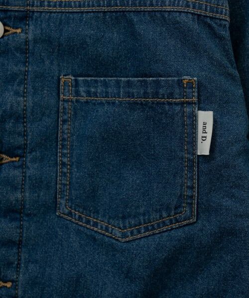 and D.petitmain / アンドディー. プティマイン ブルゾン | キルトデニムジャケット【セットアップ可】 | 詳細14