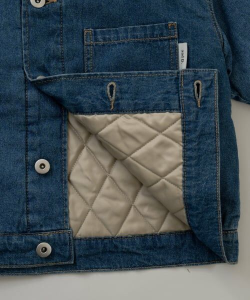and D.petitmain / アンドディー. プティマイン ブルゾン | キルトデニムジャケット【セットアップ可】 | 詳細17