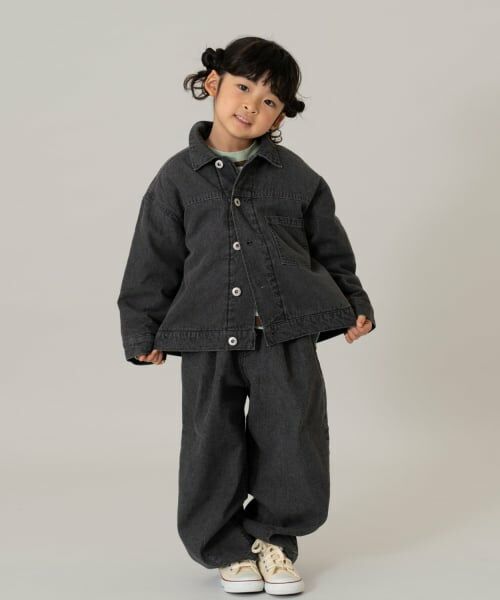 and D.petitmain / アンドディー. プティマイン ブルゾン | キルトデニムジャケット【セットアップ可】 | 詳細5
