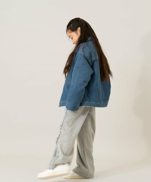 and D.petitmain / アンドディー. プティマイン ブルゾン | キルトデニムジャケット【セットアップ可】 | 詳細7