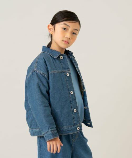 and D.petitmain / アンドディー. プティマイン ブルゾン | キルトデニムジャケット【セットアップ可】 | 詳細9