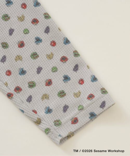 and D.petitmain / アンドディー. プティマイン ルームウェア | 【セサミストリート×フルーツ】ワッフルパジャマ | 詳細11