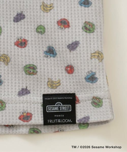 and D.petitmain / アンドディー. プティマイン ルームウェア | 【セサミストリート×フルーツ】ワッフルパジャマ | 詳細12