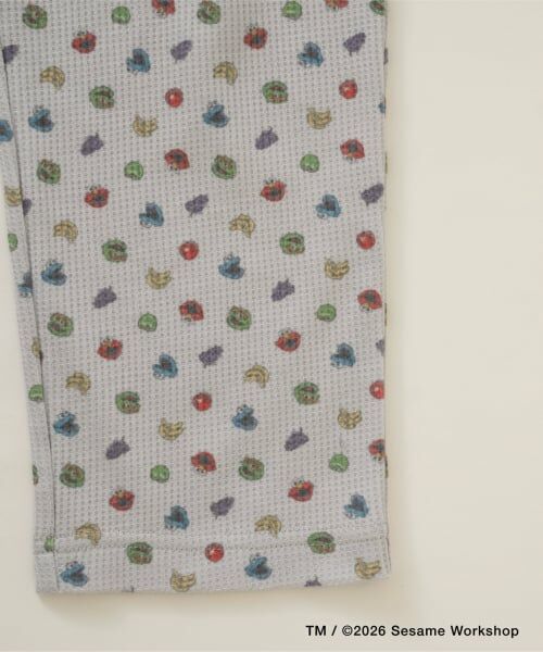 and D.petitmain / アンドディー. プティマイン ルームウェア | 【セサミストリート×フルーツ】ワッフルパジャマ | 詳細18