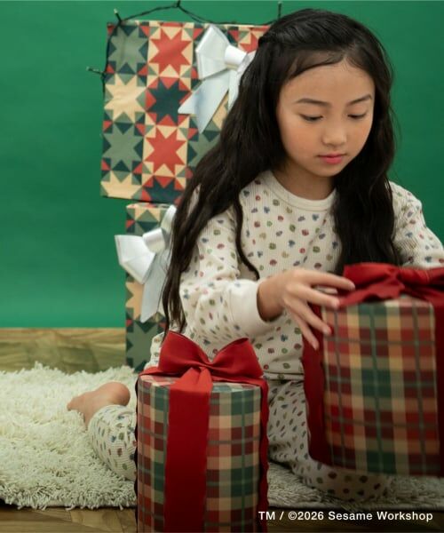 and D.petitmain / アンドディー. プティマイン ルームウェア | 【セサミストリート×フルーツ】ワッフルパジャマ | 詳細6