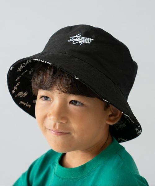and D.petitmain / アンドディー. プティマイン ハット | リバーシブルバケットハット（黒）