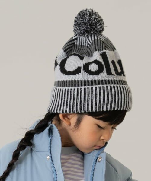 and D.petitmain / アンドディー. プティマイン ニットキャップ | 【Columbia】ロゴポンポンニット帽（黒）