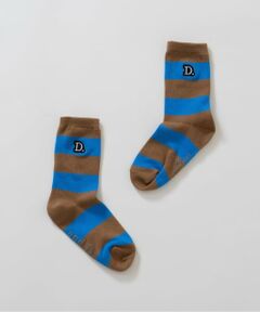 and D.petitmain / アンドディー. プティマイン ソックス | 【365D.】ワイドボーダソックス/靴下/刺繍