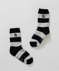and D.petitmain / アンドディー. プティマイン ソックス | 【365D.】ワイドボーダソックス/靴下/刺繍
