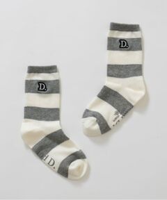 and D.petitmain / アンドディー. プティマイン ソックス | 【365D.】ワイドボーダソックス/靴下/刺繍