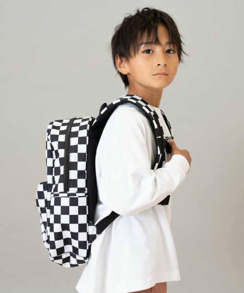 and D.petitmain / アンドディー. プティマイン リュック・バックパック | 【365D.】デイリーアソート柄リュック14L（白）