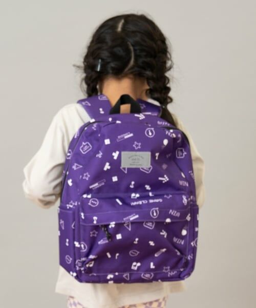 and D.petitmain / アンドディー. プティマイン リュック・バックパック | 【365D.】デイリーアソート柄リュック14L（パープル）