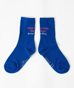 and D.petitmain / アンドディー. プティマイン ソックス | 【365D】【親子リンク】バックロゴソックス/靴下