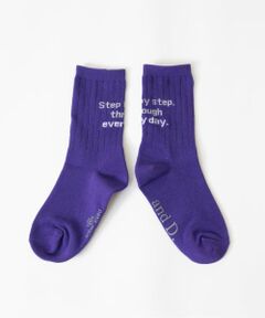 and D.petitmain / アンドディー. プティマイン ソックス | 【365D】【親子リンク】バックロゴソックス/靴下