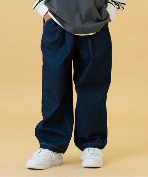 and D.petitmain / アンドディー. プティマイン その他パンツ | デニムタックバルーンパンツ（ブルー）