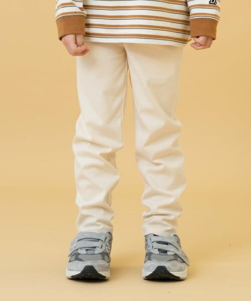 and D.petitmain / アンドディー. プティマイン ショート・ハーフ・半端丈パンツ | のびっとカットツイルスリムパンツ（アイボリー）