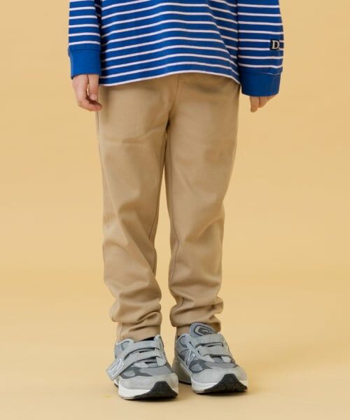 and D.petitmain / アンドディー. プティマイン ショート・ハーフ・半端丈パンツ | のびっとカットツイルスリムパンツ（ベージュ）