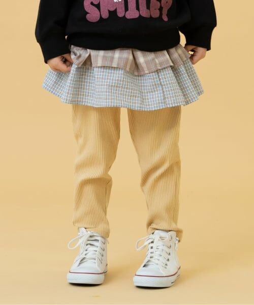 and D.petitmain / アンドディー. プティマイン レギンス・スパッツ | 【365D】防汚加工リブレギンス（黄）